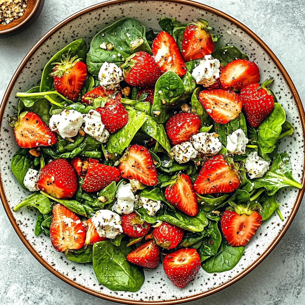 Elevate Your Meal: Fresh Strawberry Spinach Salad with Homemade Dressing